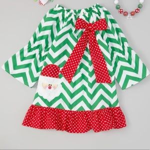 Santa chevron dress
